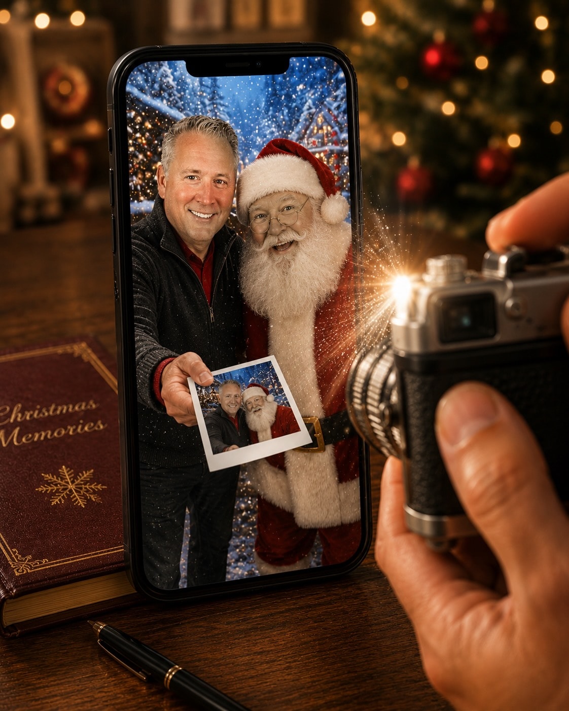 Santa selfie event